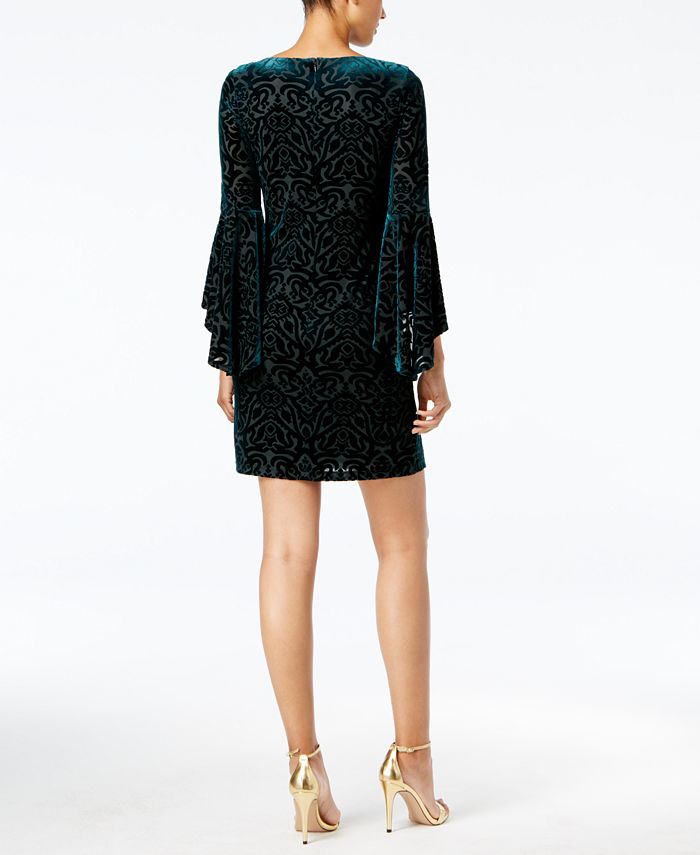 Jessica Howard Burnout Velvet Sheath Dress, Regular & Petite Sizes - Macy's