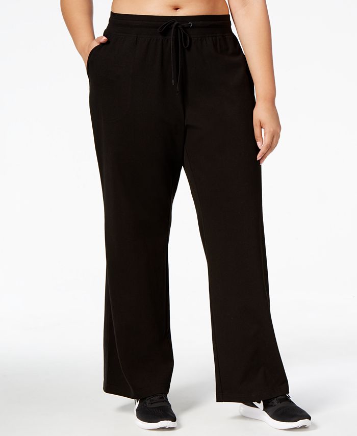 ID Ideology Plus Size High Rise Wide Leg Sweatpants, Created for Macy's -  Macy's