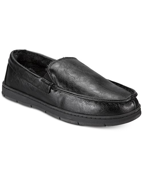 macy's men's leather slippers