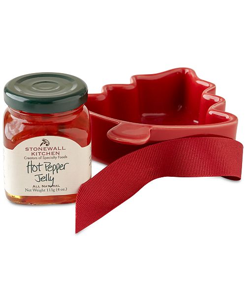 Stonewall Kitchen Hot Pepper Jelly Tree Ramekin Gift Set Reviews Food Gourmet Gifts Dining Macy S