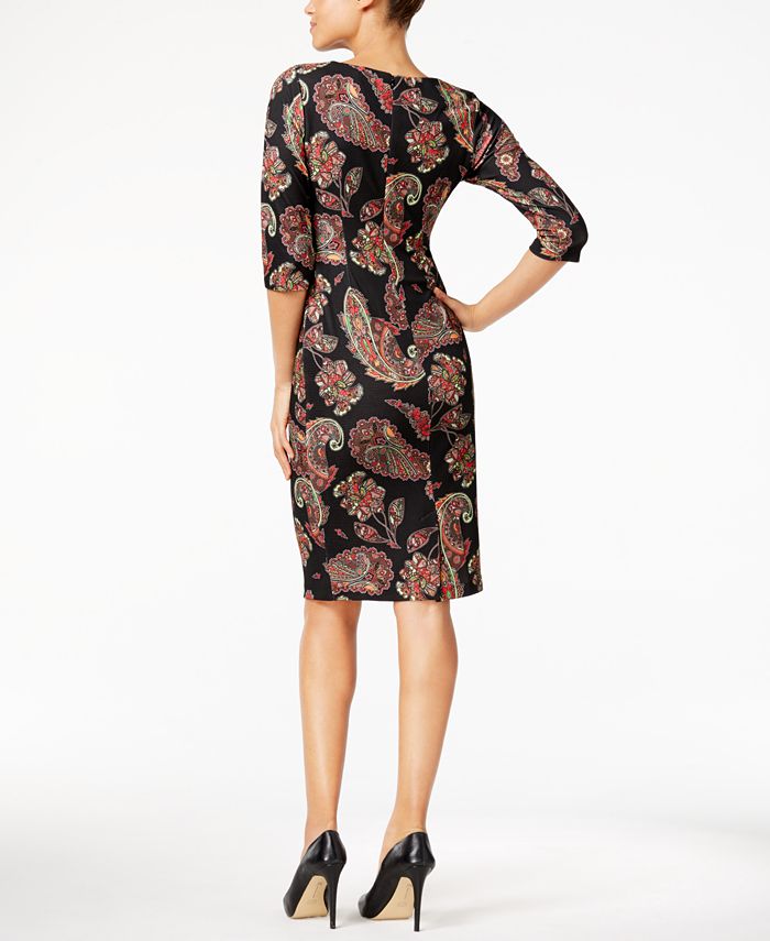 ECI Pique PaisleyPrint Dress Macy's