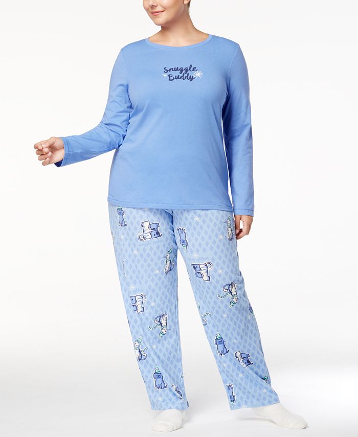 Hue plus size pajamas best sale