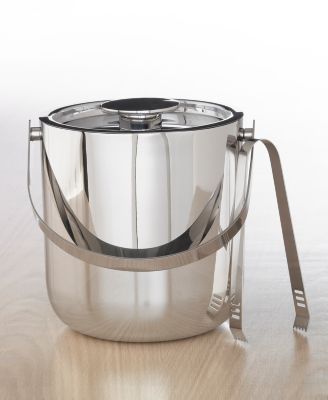 Hotel Collection - Stainless Steel Bar Ice Bucket and Tongs
