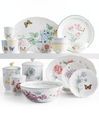 butterfly lenox meadow dinnerware macys serveware macy bath dining china spring entertaining