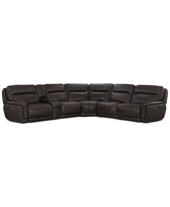 Leather Sectional Sofa, 6 Pc Leather Sectional Sofa