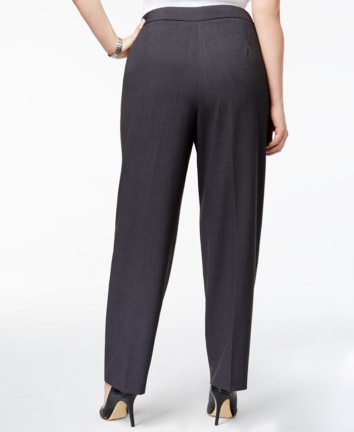 Calvin Klein Plus Size Wide-Leg Dress Pants - Macy's