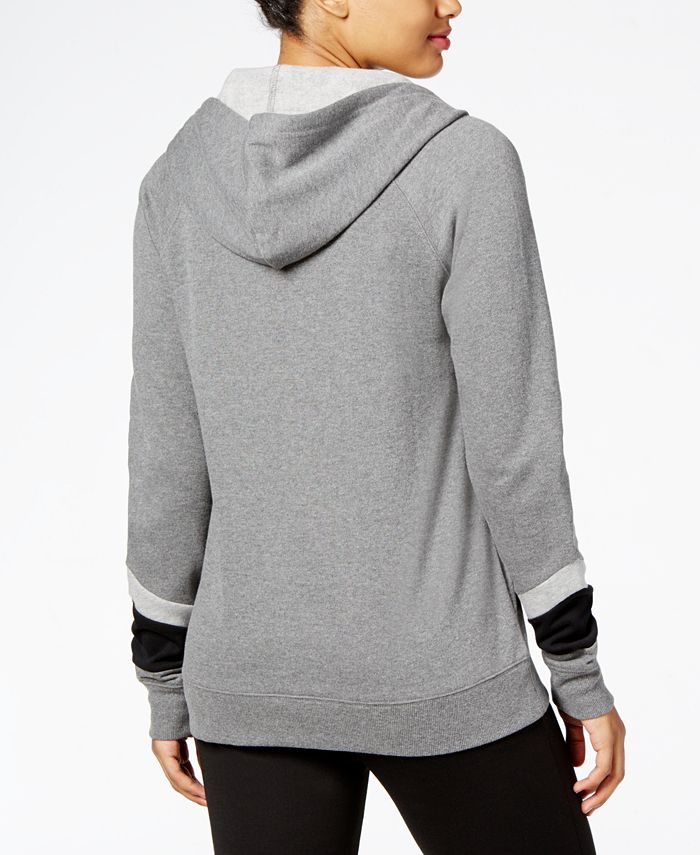 Material Girl Active Juniors' Colorblocked ZipFront Hoodie, Created