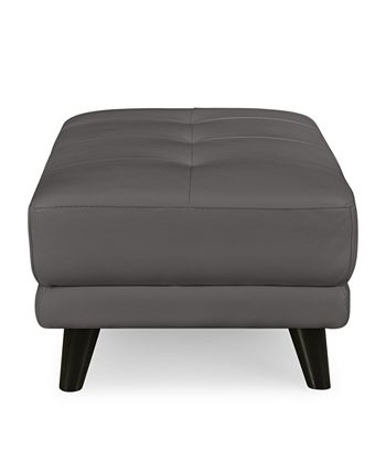 Furniture - Lanz Leather Ottoman, Created for Macy's