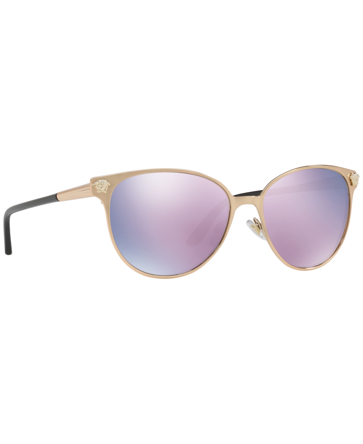 Shop Versace Sunglasses, Ve2168 In Rose Gold,grey Mirror