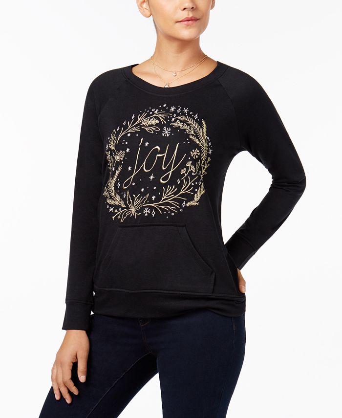 Style Co Petite Embroidered Sweatshirt Created for Macy s Macy s