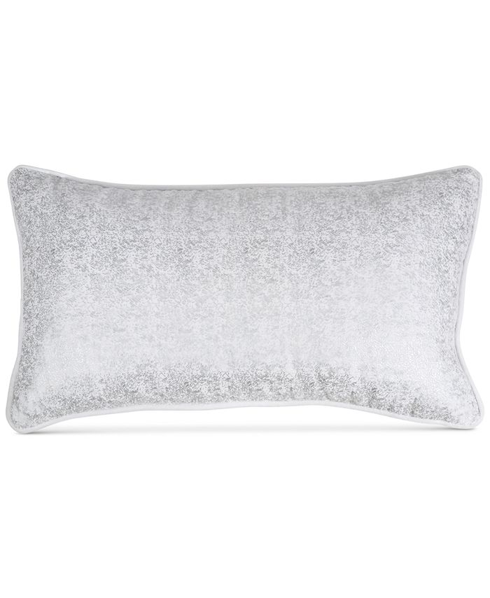DKNY Motion Metallic Velvet 11" x 22" Decorative Pillow Macy's