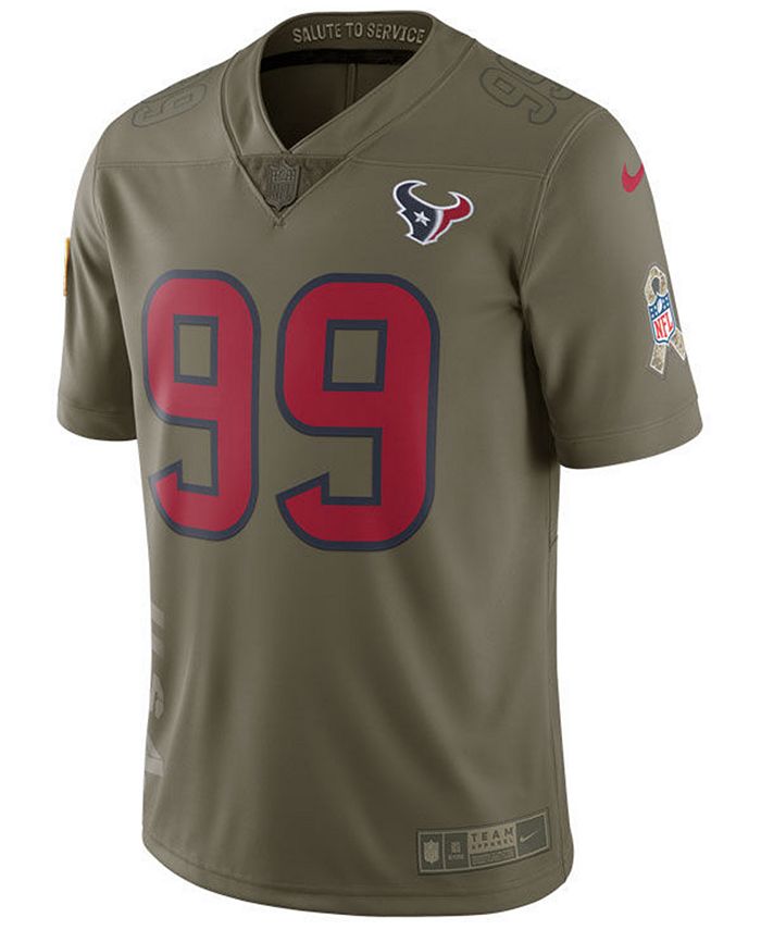 Nike Men's J.J. Watt Houston Texans Salute To Service Jersey - Macy's