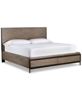 Furniture Avery Brown Queen Storage Bed - Macy's