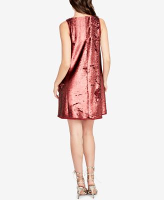 RACHEL Rachel Roy Sequin V-Neck Dress, Created for Macy's