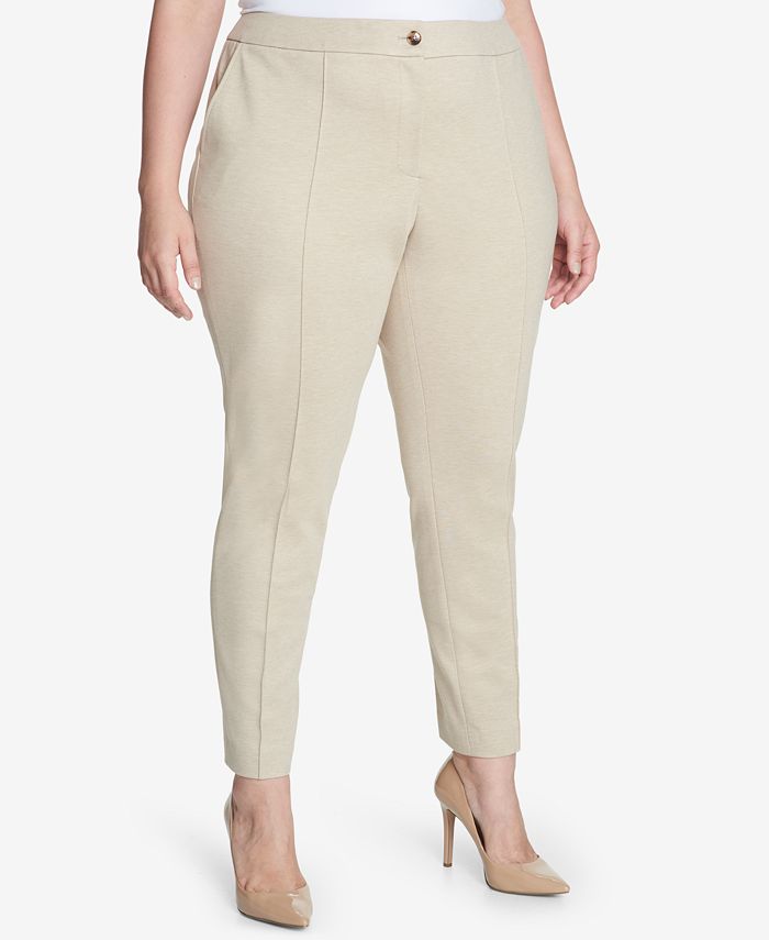 Tommy Hilfiger Plus Size Ponté-Knit Pants , Created for Macy's ...