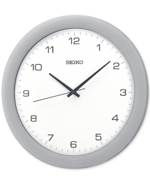 UPC 029665111159 product image for Seiko Silver-Tone Wall Clock | upcitemdb.com