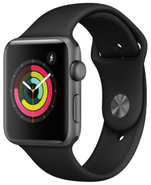 UPC 190198509598 product image for Apple Watch Series 3 Gps, 42mm Space Gray Aluminum Case with Black Sport Band | upcitemdb.com