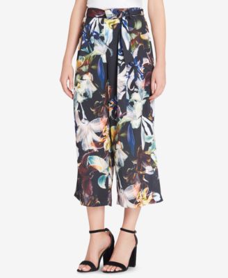 Catherine Malandrino - Carver Printed Wide-Leg Ankle Pants
