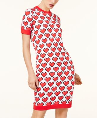 【送料&関税込】Moschino heart Dress Moschino 1992 Colorblock Heart Dress | Authentic & Vintage