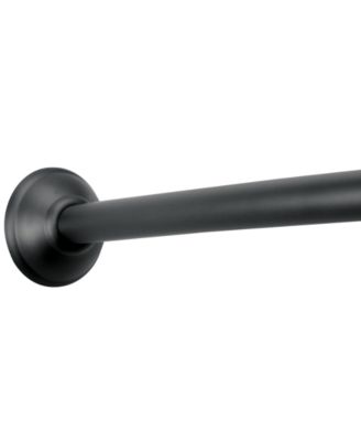Interdesign Curved Matte Black Shower Curtain Rod 41"-72"