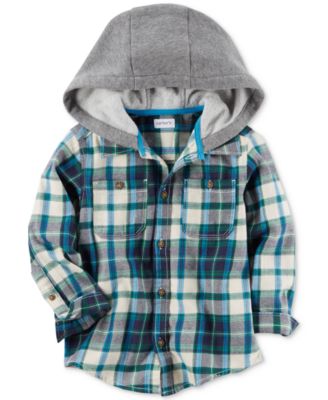 boys hooded shirts
