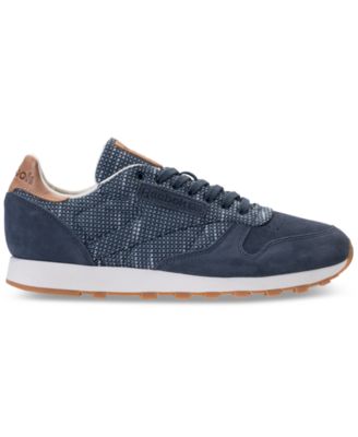 Reebok Men's Classic Leather EBK Casual Sneakers from Finish Line