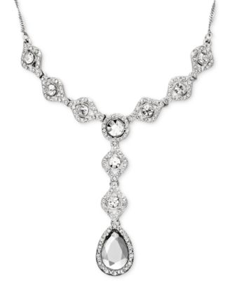 Charter Club Crystal Y-Necklace Drop Macy's