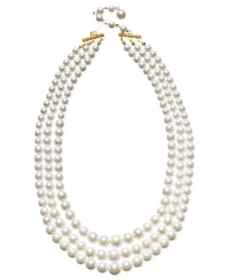 macy's charter club pearl necklace