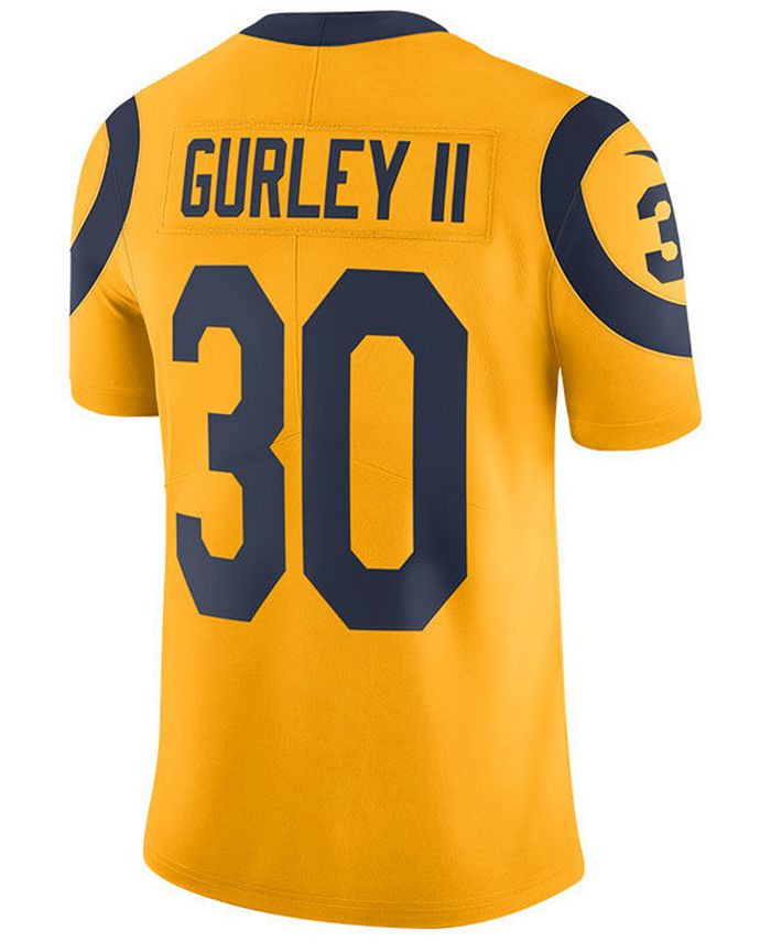 Nike Men's Todd Gurley Los Angeles Rams Limited Color Rush Jersey - Macy's