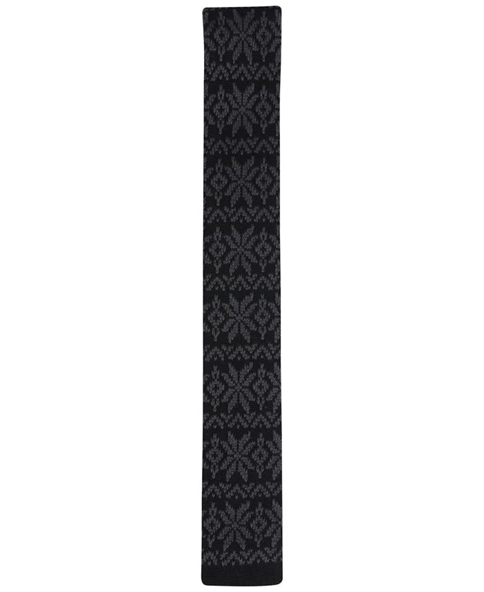 Bar III Men's Kerst Fair Isle Skinny Tie, Created for Macy's - Macy's