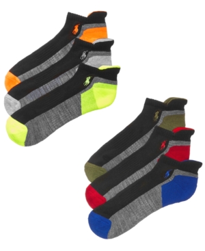 POLO RALPH LAUREN Men'S 6-Pk. Classic Sport Socks in Black Assorted ...