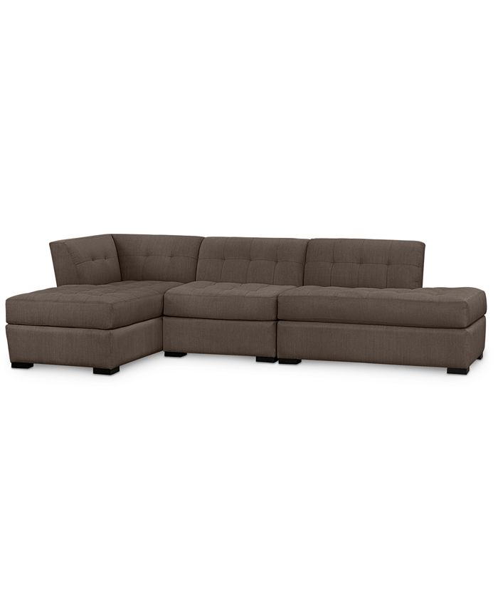 Furniture Roxanne II Performance Fabric 3 Pc. Modular Sofa with