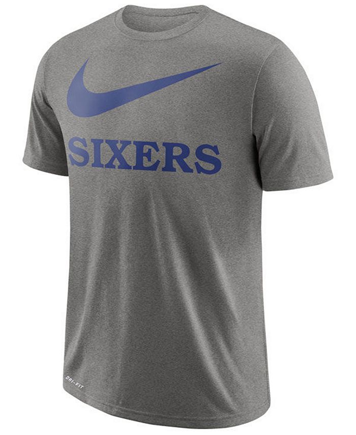 Nike Men's Philadelphia 76ers Swoosh Legend Team T-Shirt - Macy's