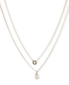 Double Row Pendant Necklace, 16" long + 3" Extender, Created for Macy's