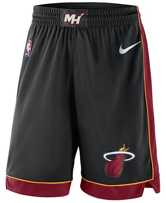 Nike Men's Miami Heat Icon Swingman Shorts - Macy's