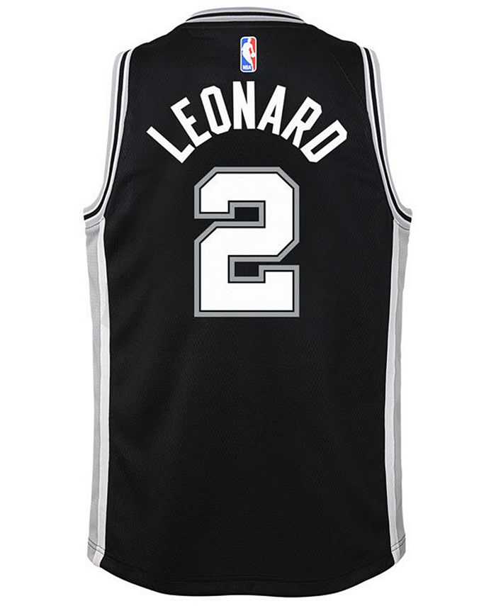 Men's San Antonio Spurs Kawhi Leonard Nike Black Swingman Jersey