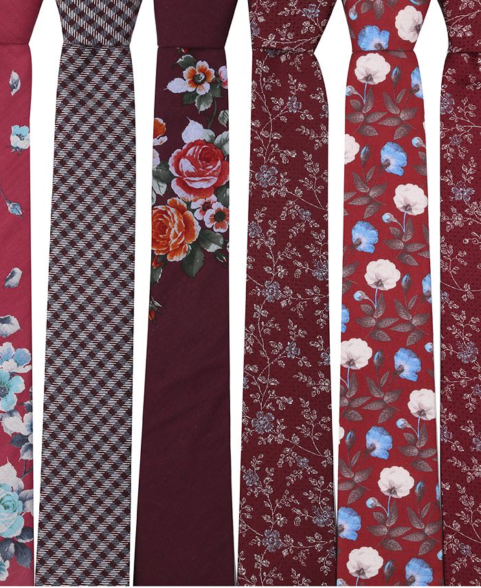 Bar III Men's Melody Floral Slim Tie, Created for Macy's Macy's