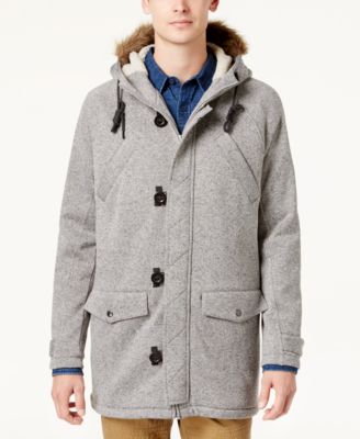 American Rag - Men's Fleece Parka with Removable Hood