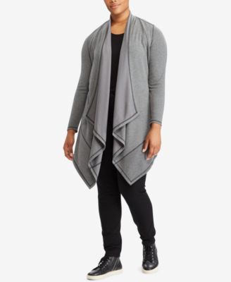 Lauren Ralph Lauren Plus Size Open-Front Cardigan - Macy's