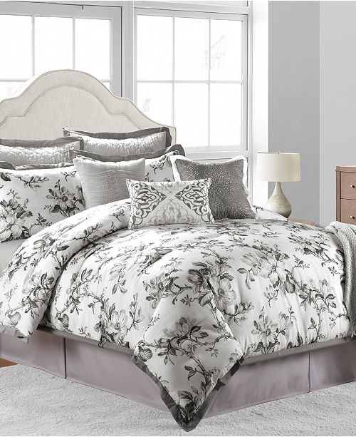 Sunham Closeout Hillcrest 10 Pc Full Comforter Set Reviews Bed In A Bag Bed Bath Macy S