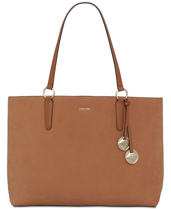 Calvin Klein Reese Extra-Large Suede Tote & Reviews - Handbags - Macy's