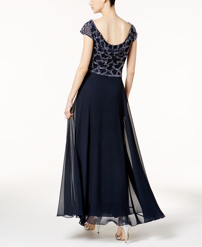 J Kara Embellished Scoop-Neck Gown & Reviews - Dresses - Women - Macy's