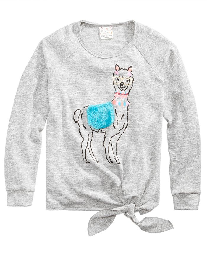 Girls outlet llama sweater