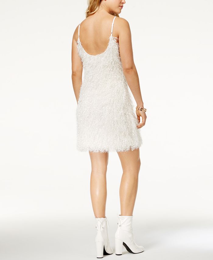 Glam by Glamorous Adjustable Shaggy Mini Dress, Created for Macy's Macy's