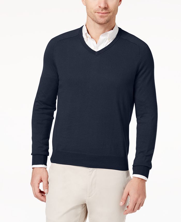 Brooks Brothers Men's Cotton/Cashmere Blend Sweater - Macy's