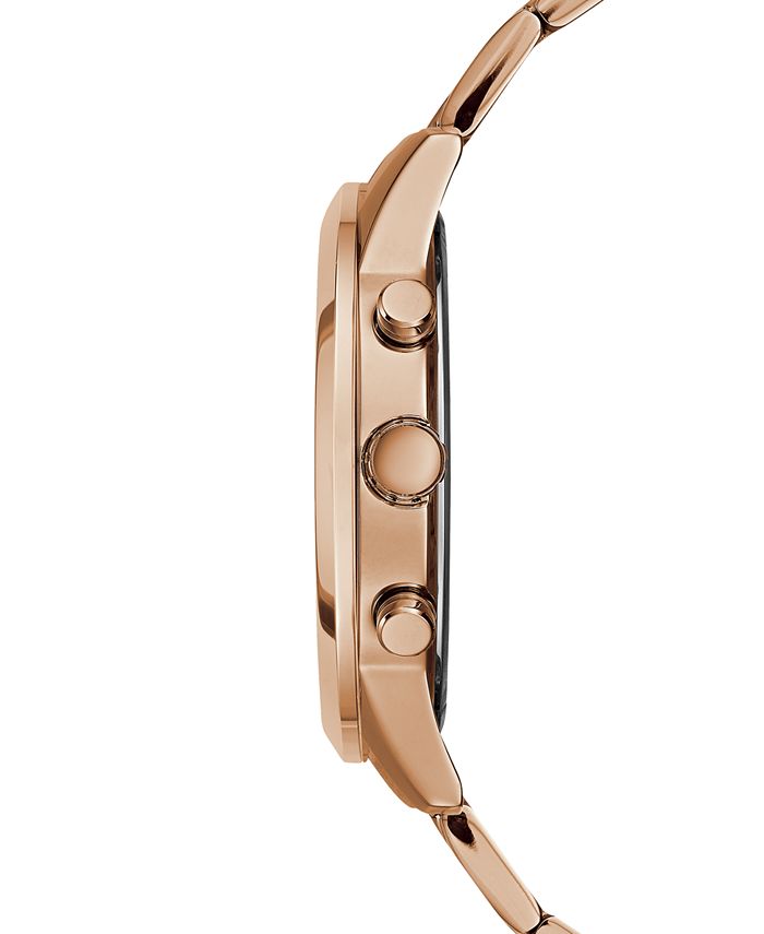 GUESS Rose Gold-Tone Stainless Steel Bracelet Watch 40mm - Macy's