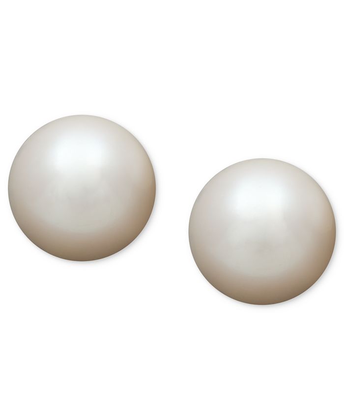 Belle de Mer - Pearl Earrings, 14k Gold AA Akoya Cultured Pearl Stud Earrings (5-1/2mm)