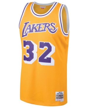 Mitchell & Ness Men's Magic Johnson Los Angeles Lakers Hardwood Classic Swingman Jersey
