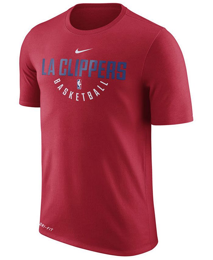 Nike Men's Los Angeles Clippers Dri-FIT Cotton Practice T-Shirt - Macy's