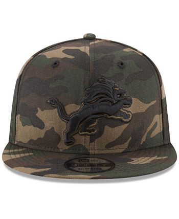 Detroit Lions New Era Woodland 59FIFTY Fitted Hat - Camo